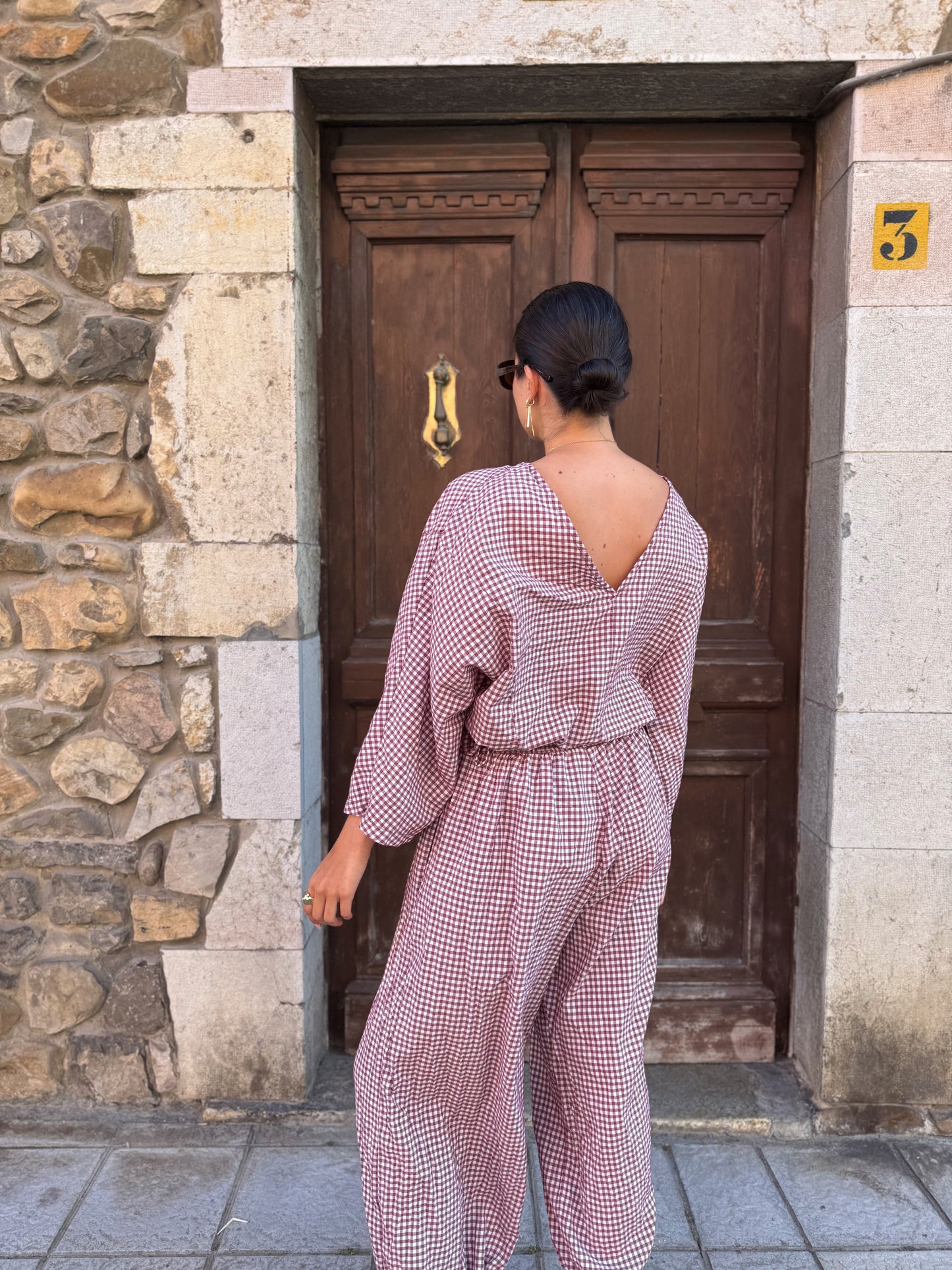 Camisa Vichy Celina Rosa