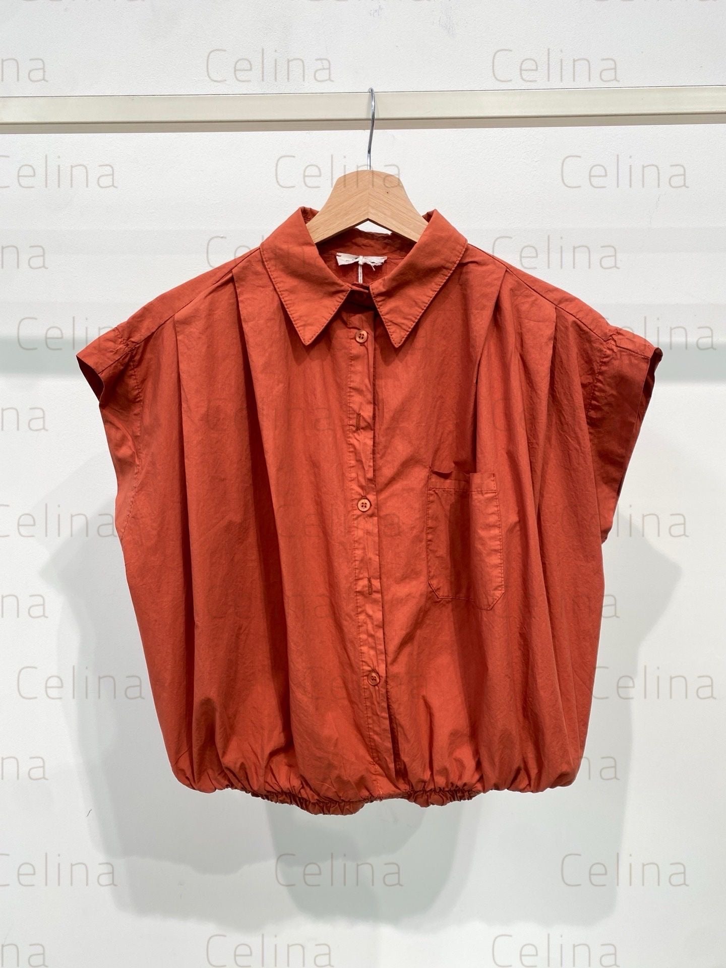 Camisa Teja Con Elástico Cintura