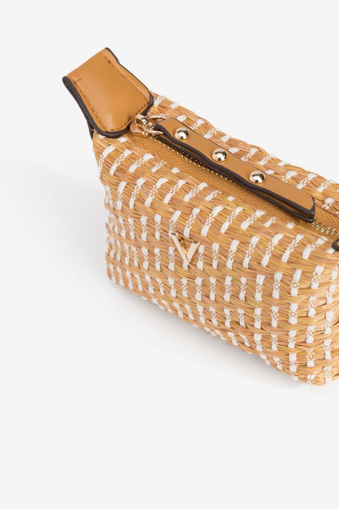 Mini Monedero Rafia Amarillo