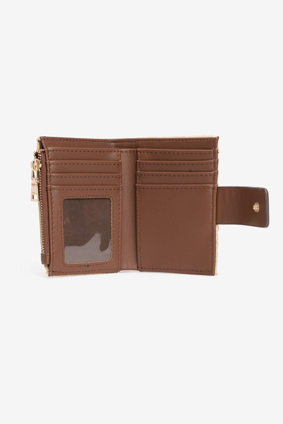 Cartera Rafia Detalle Marrón