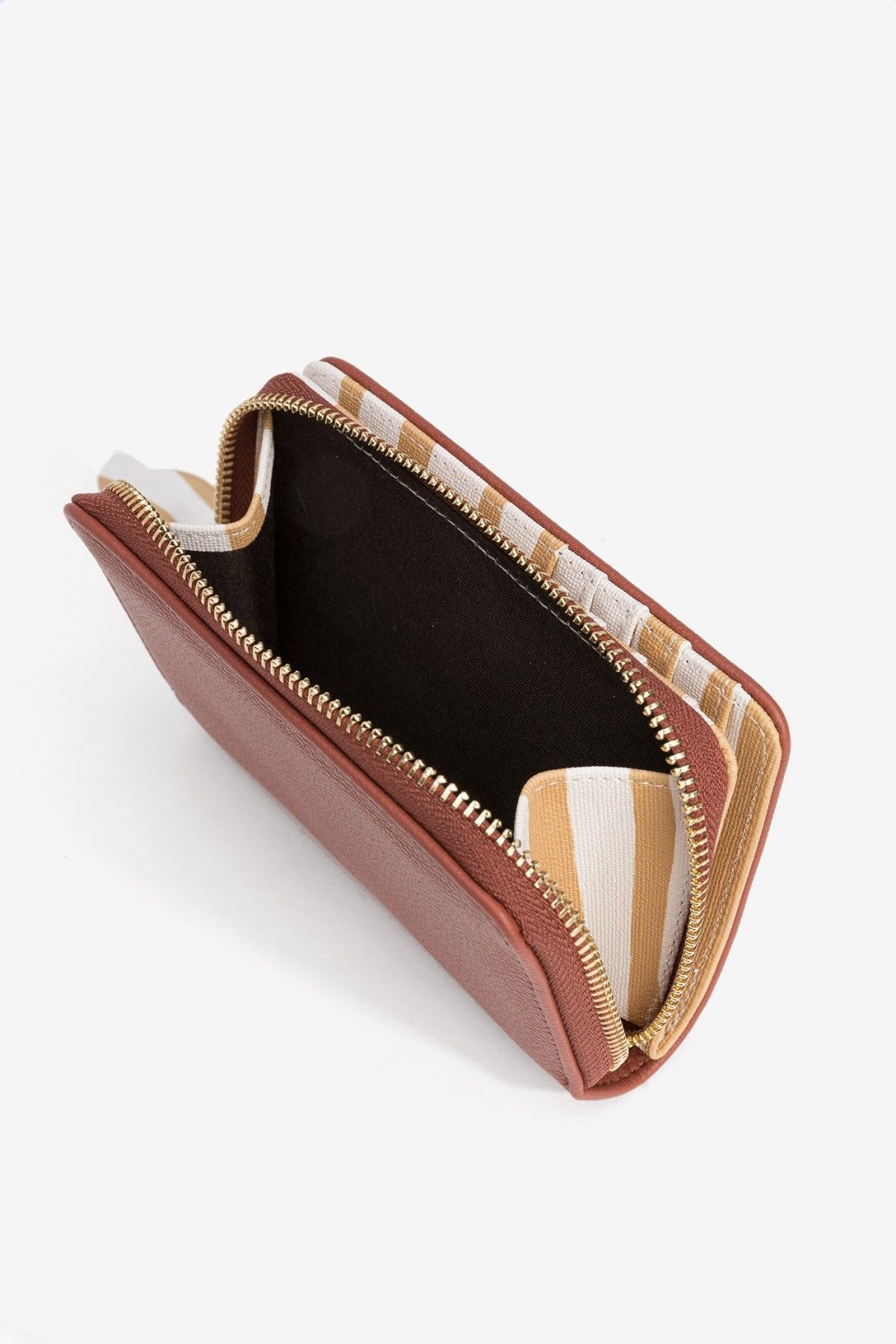Cartera Rayas Mostaza
