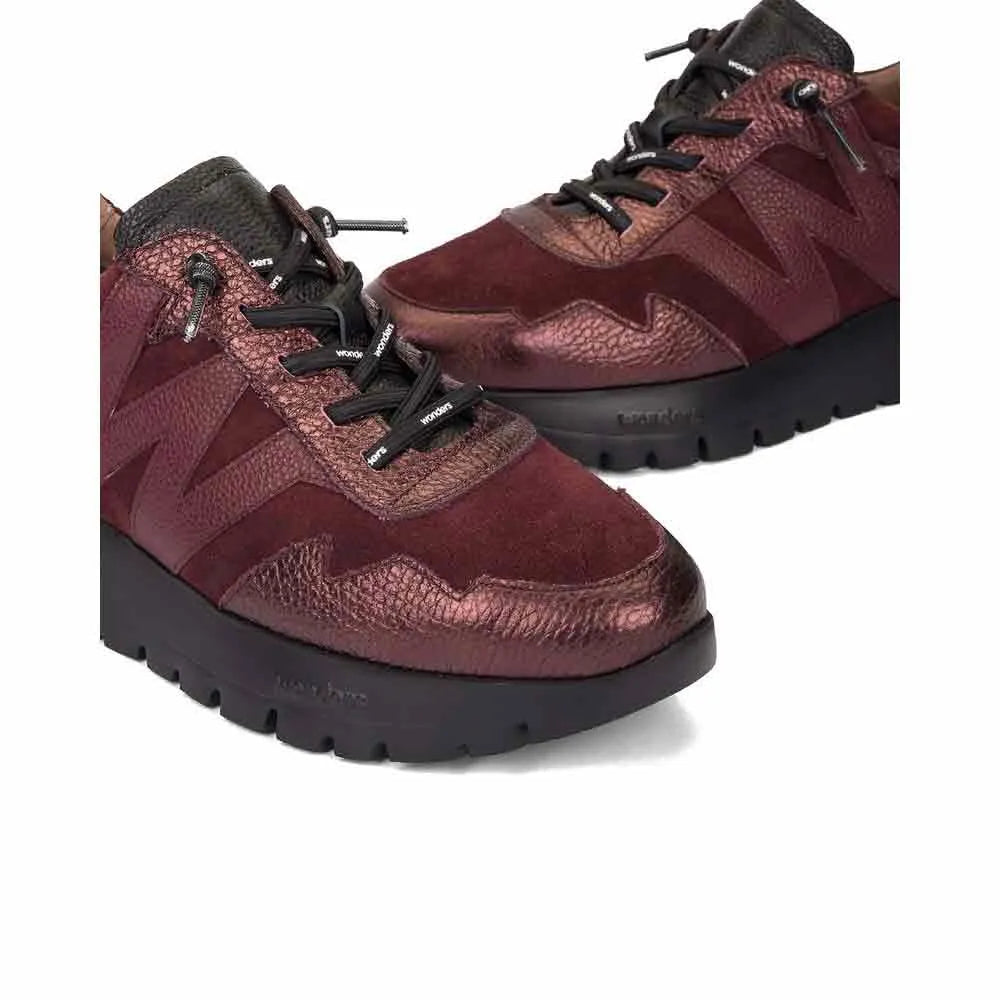 Deportivas Wonders Cobre/Vino