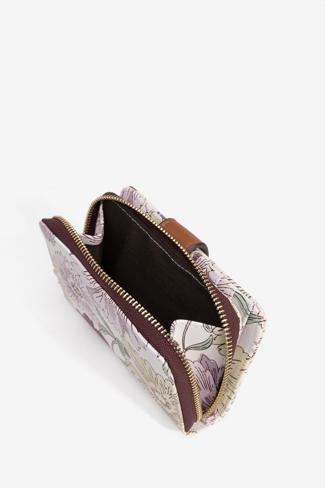 Cartera Flores Lila