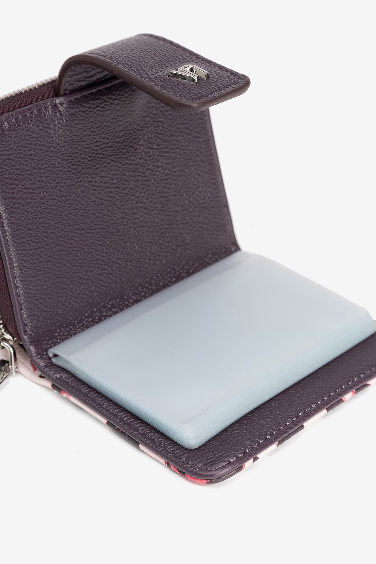 Monedero Mini Morado Animal Print