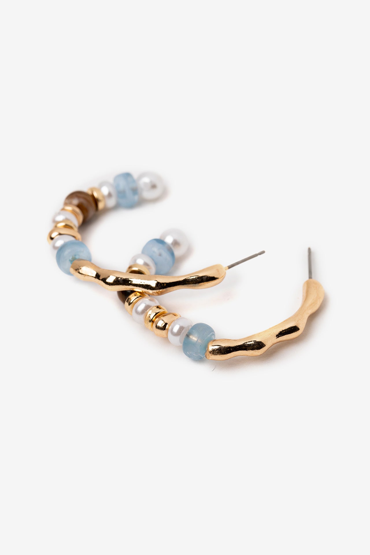Pendientes Aro Piedra Azul