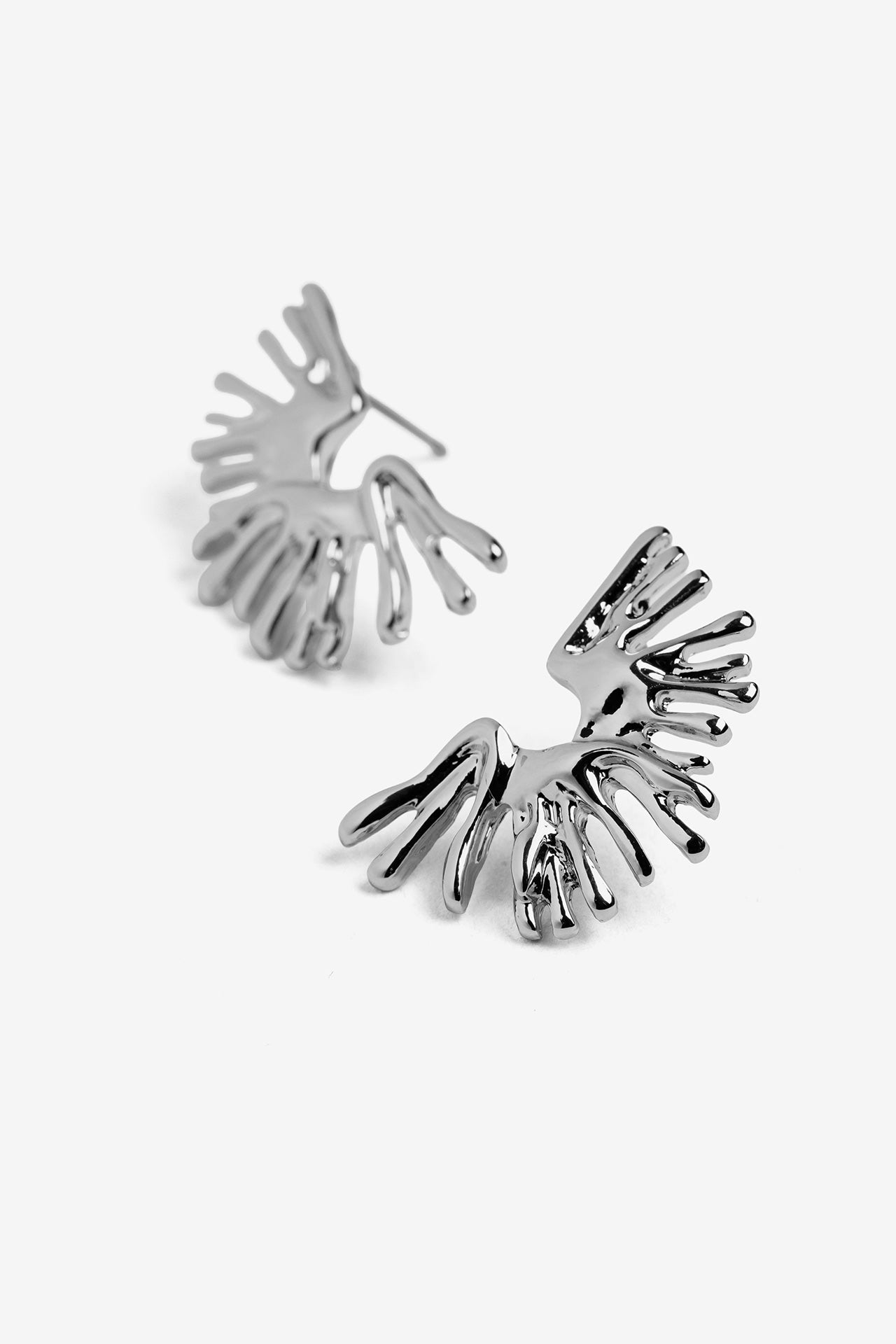 Pendientes Coral Plata