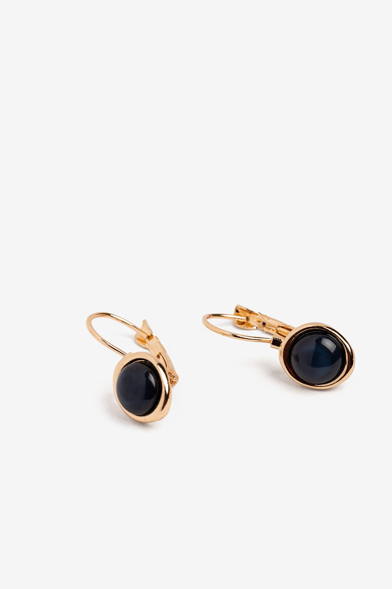Pendientes Gancho Piedra Negra
