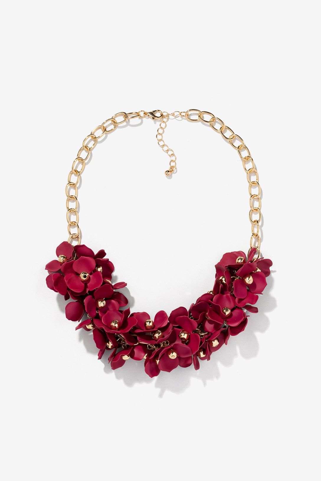 Collar Flores Fucsia