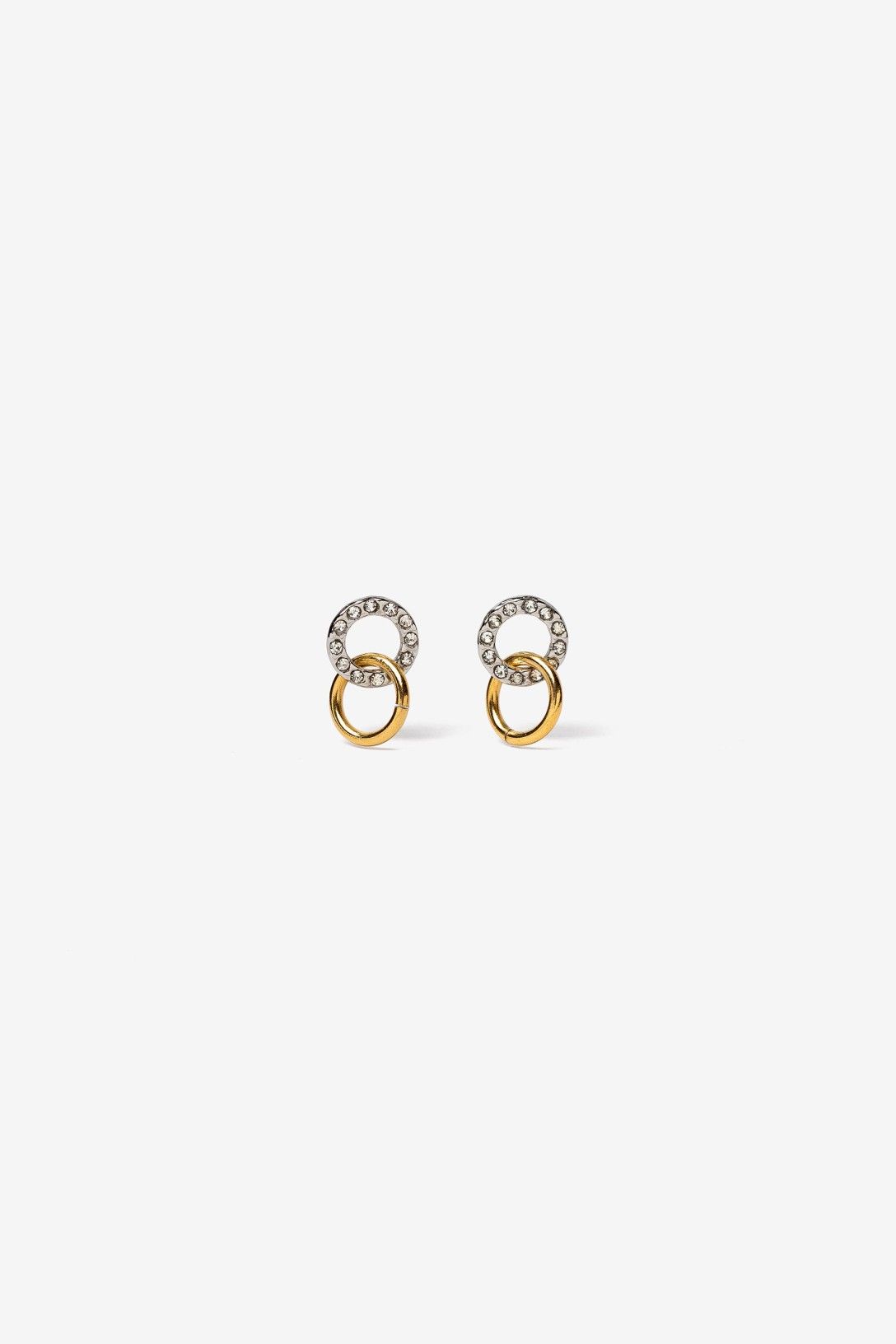 Pendientes Bicolores Acero Inoxidable Brilli