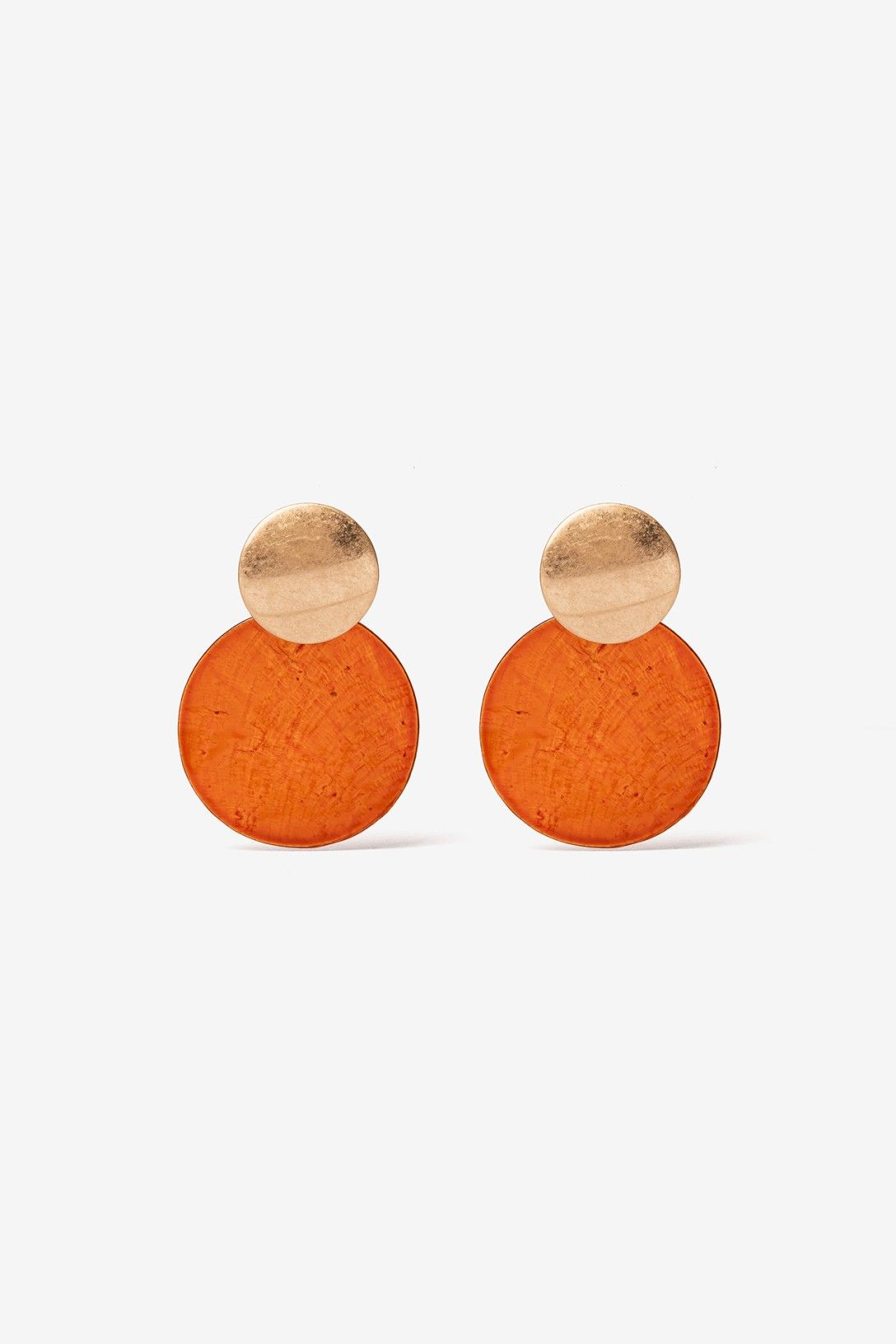 Pendientes Circulo Maxi Naranja