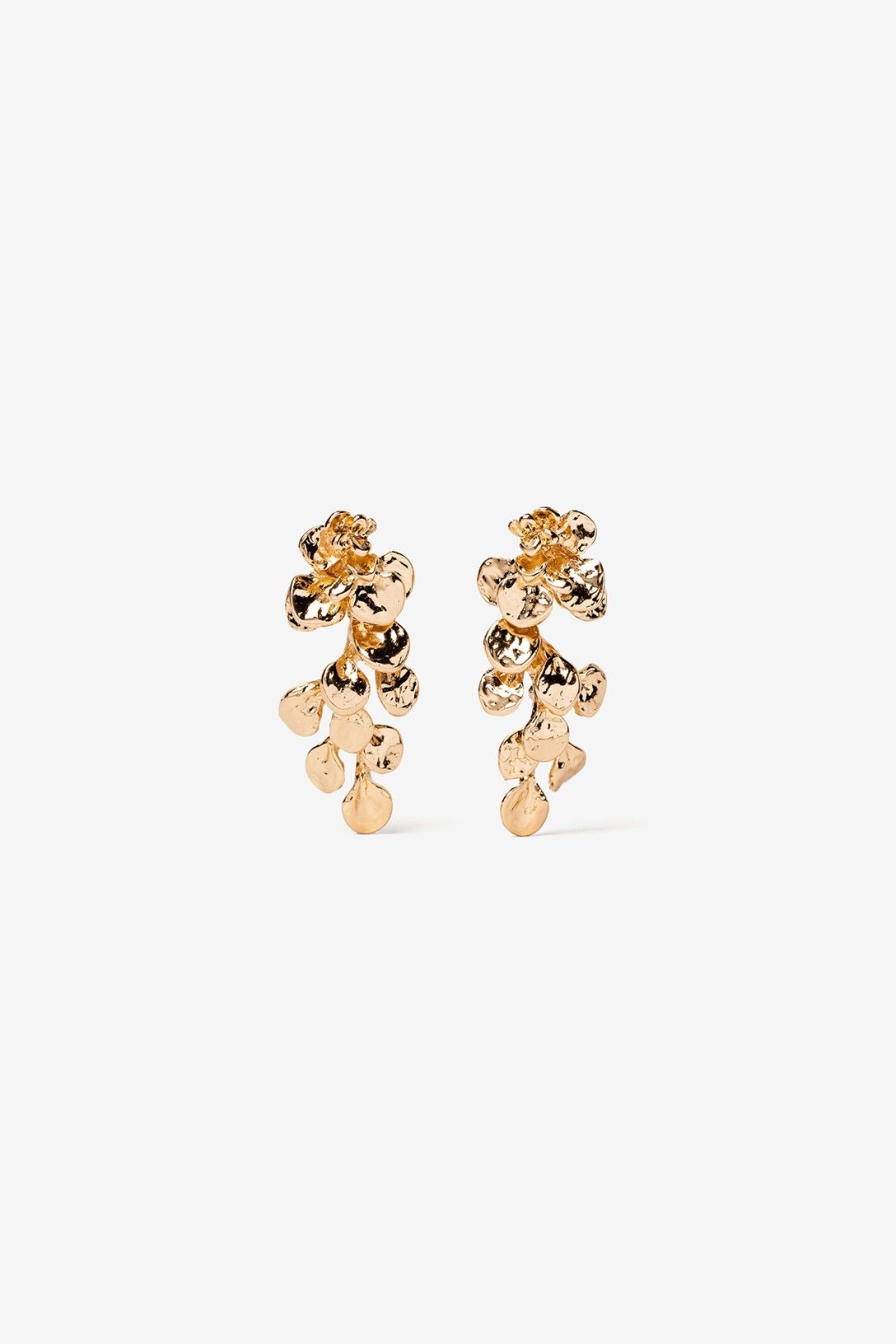 Pendientes Largos Irregulares Flor
