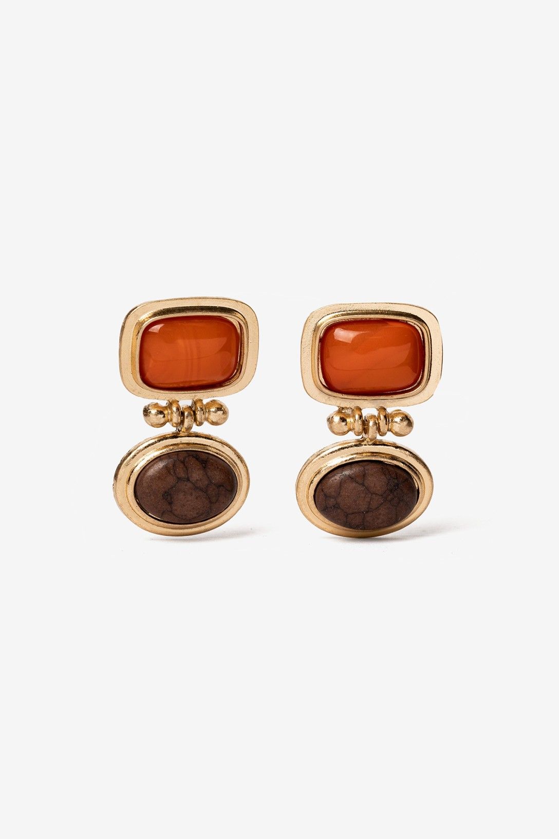 Pendientes Safari Doble Piedra