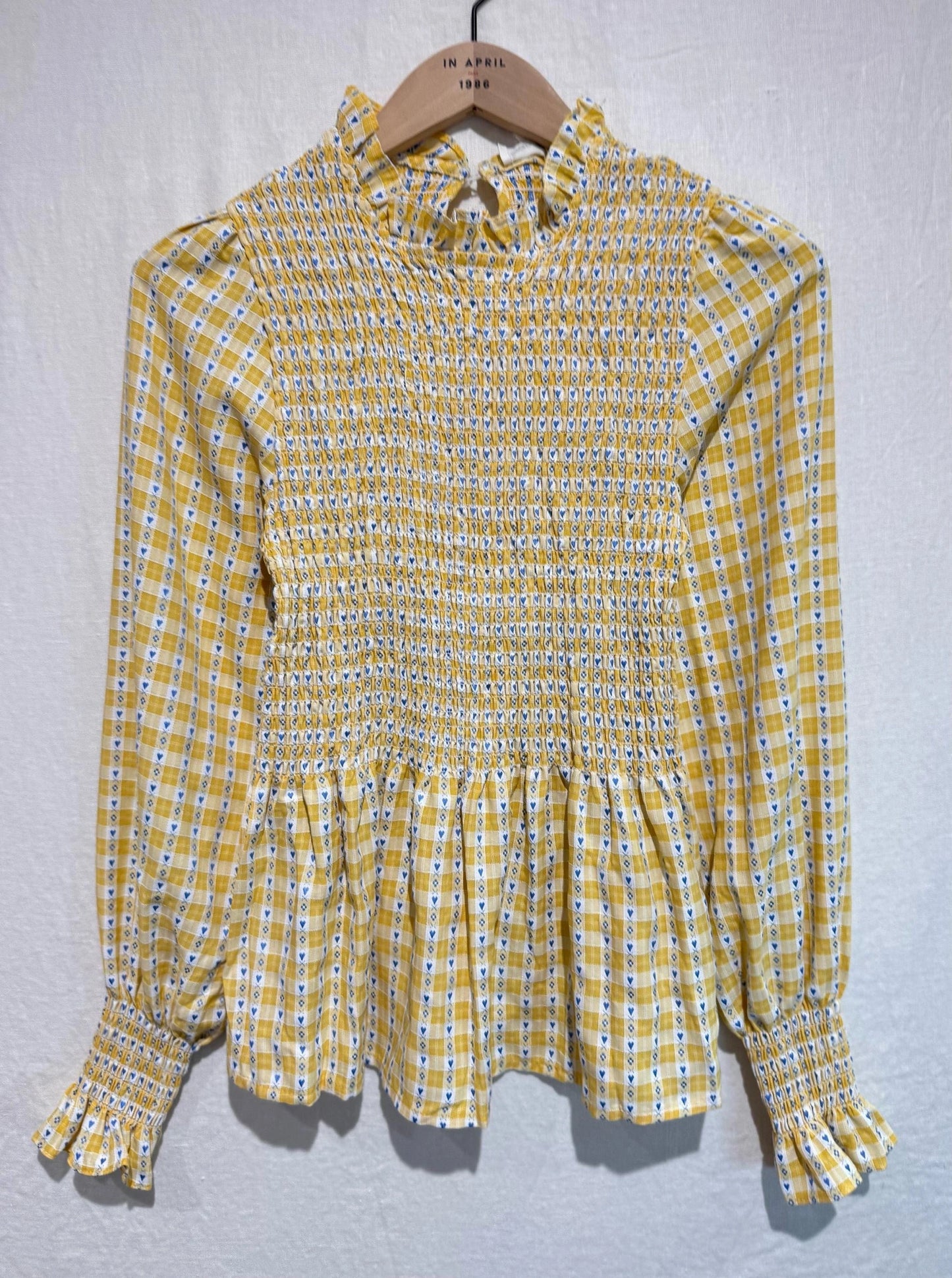 Blusa Fruncida Amarilla
