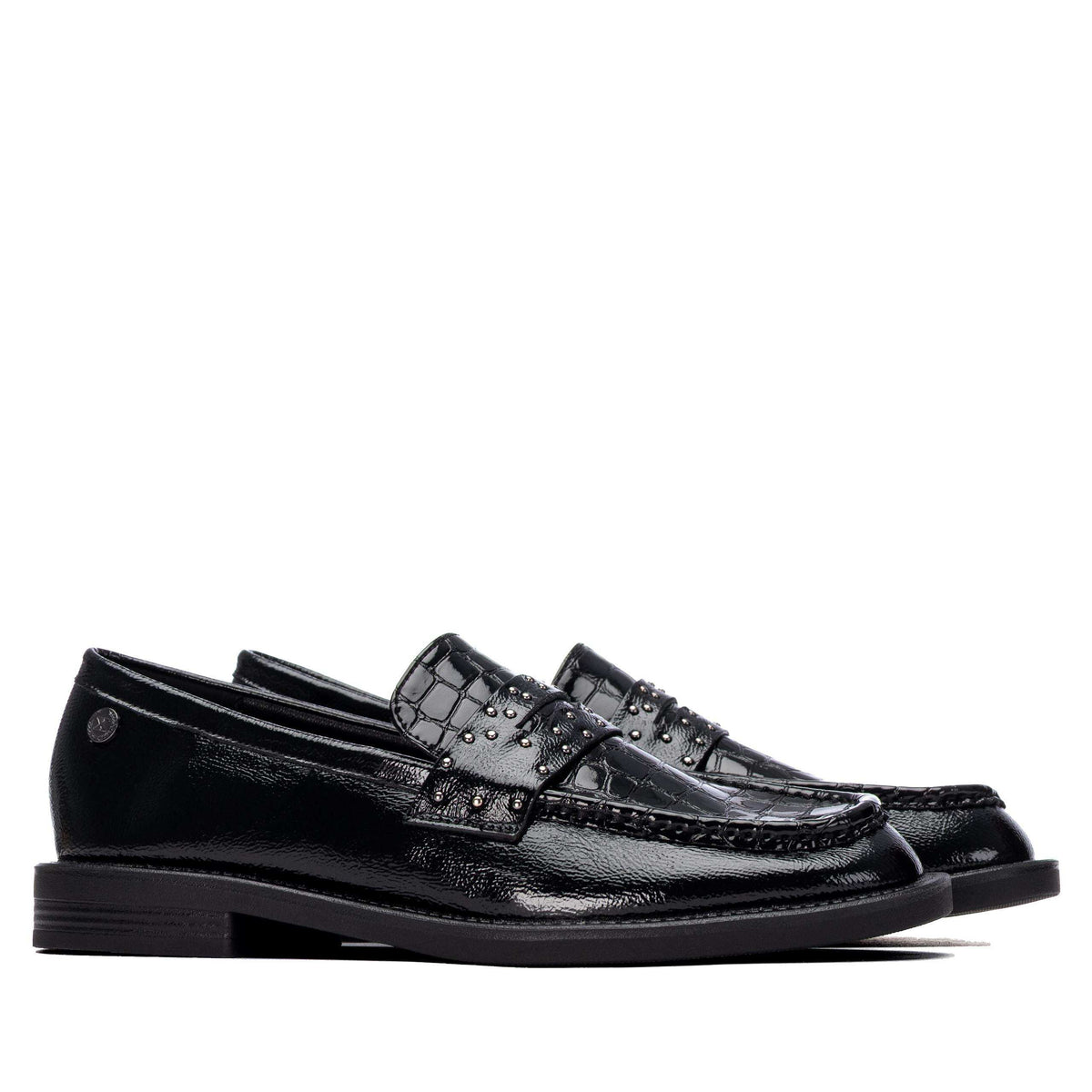 Mocasín Tachuelas Negro