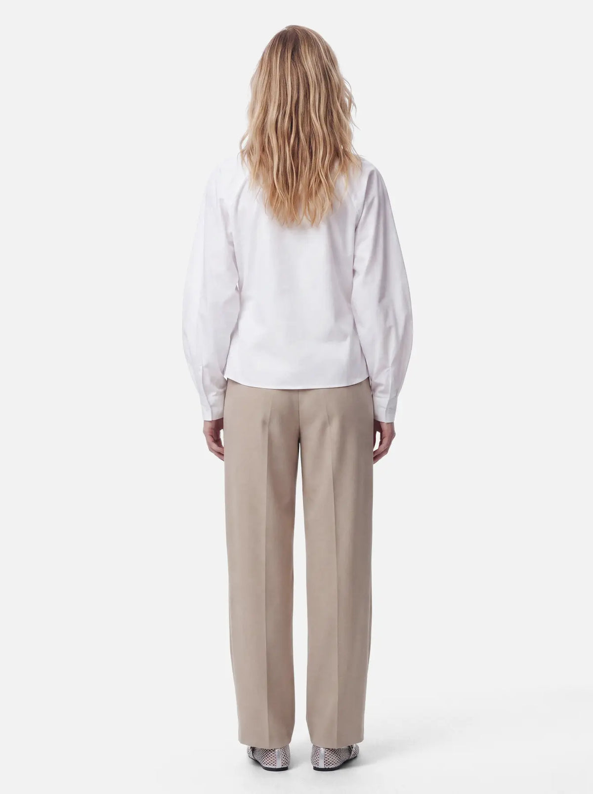Camisa Blanca Elodie Frunce