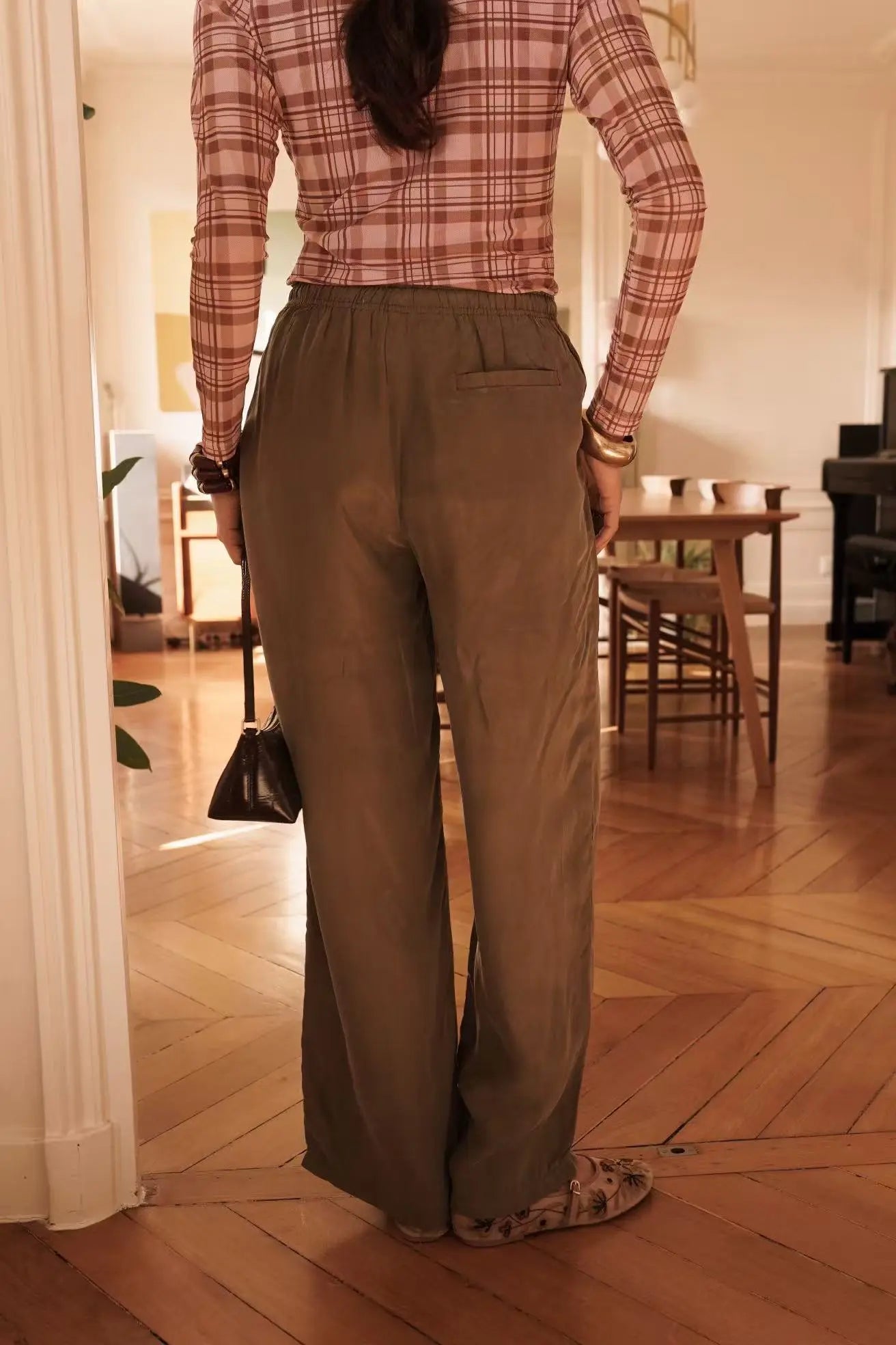 Pantalón Fluido Beige