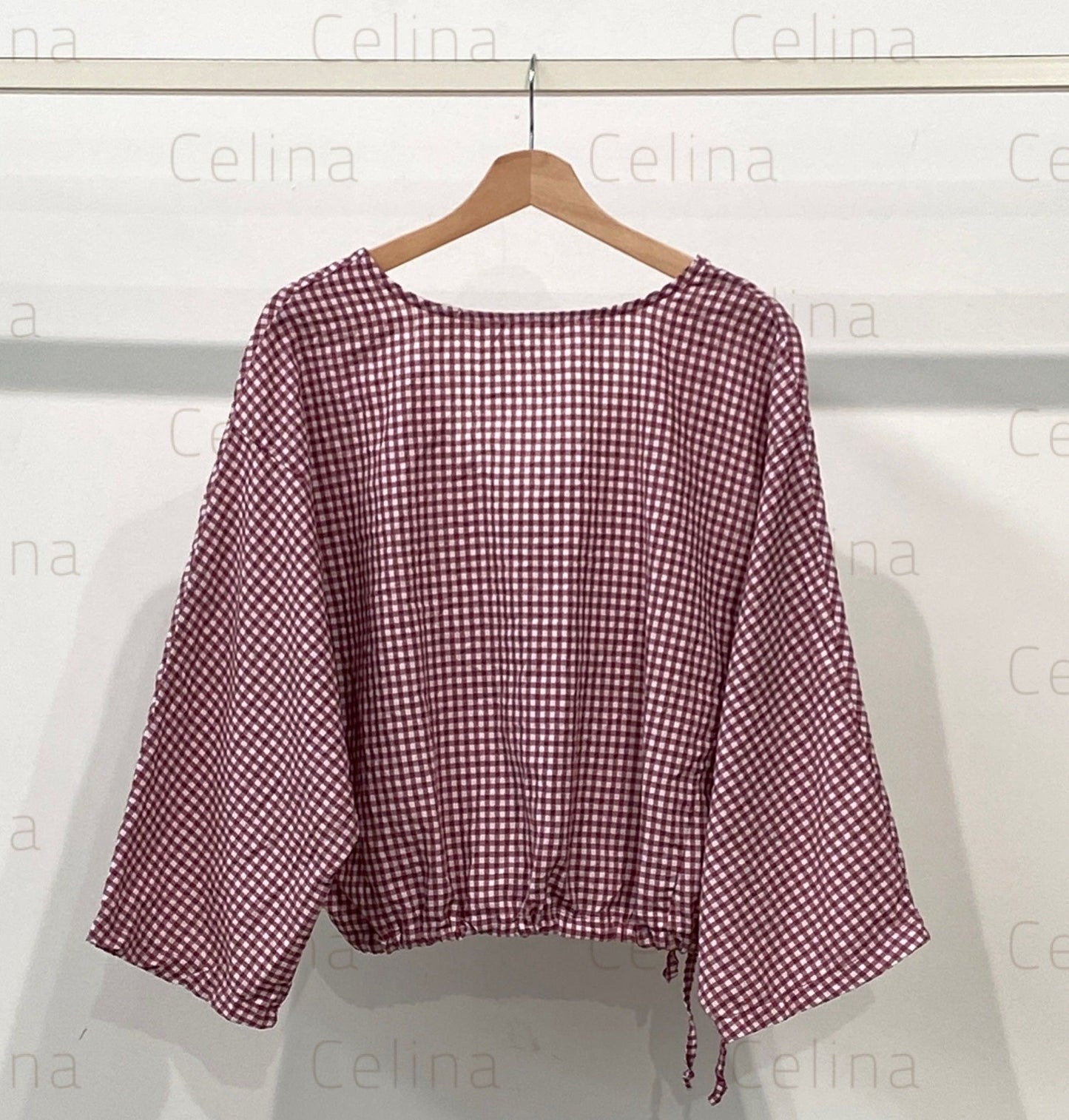 Camisa Vichy Celina Rosa