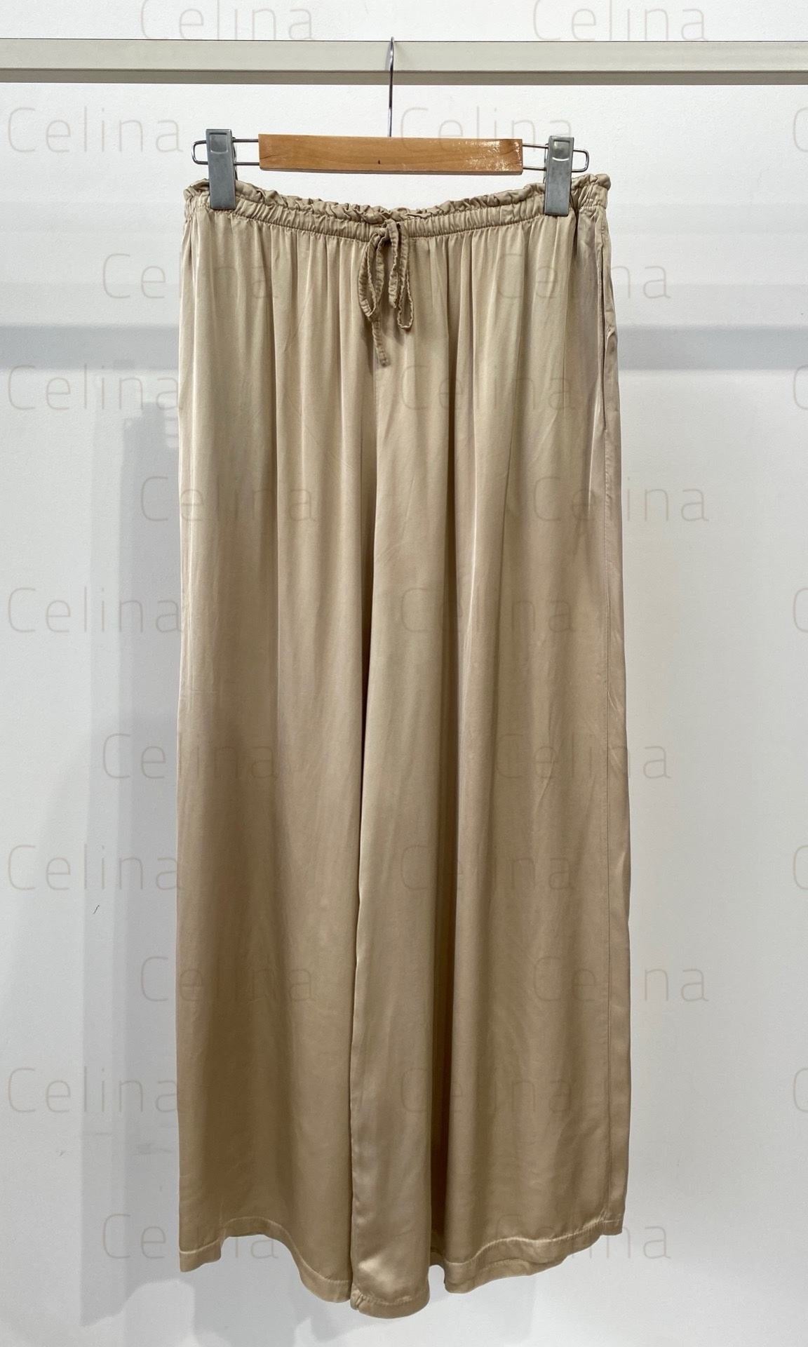 Pantalón Satinado Beige