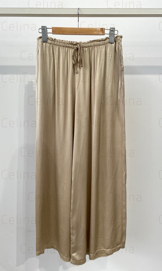 Pantalón Satinado Beige