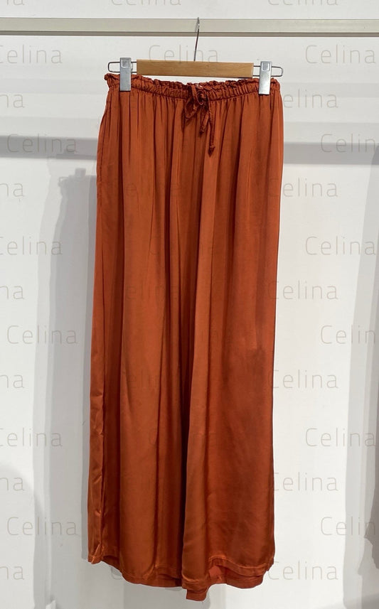 Pantalón Satinado Teja