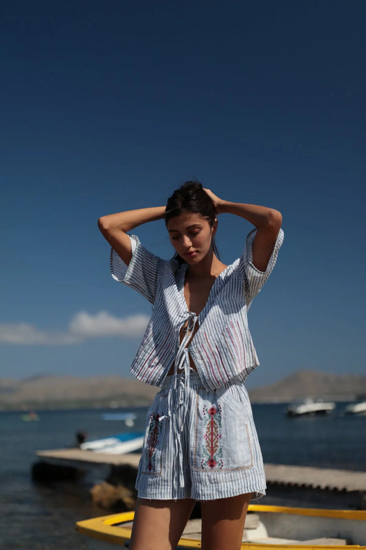 Top Anara Azul