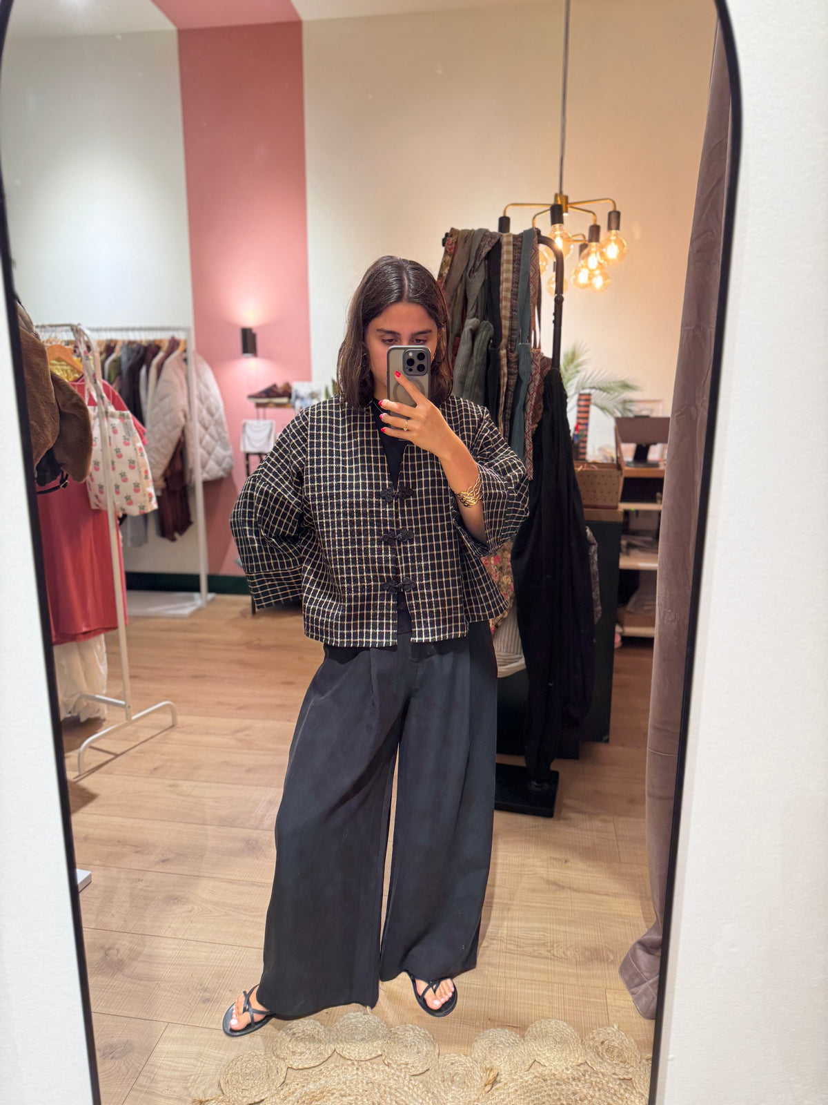 Pantalón Pinzas Celina Negro