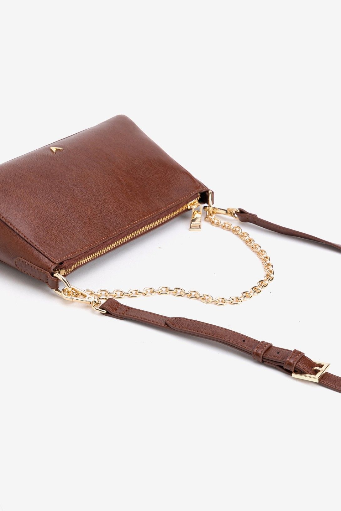 Bolso Bandolera Cadena Dorada Burdeos