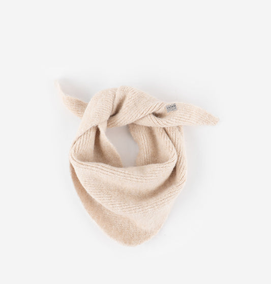 Bufanda Pañuelo Punto Beige