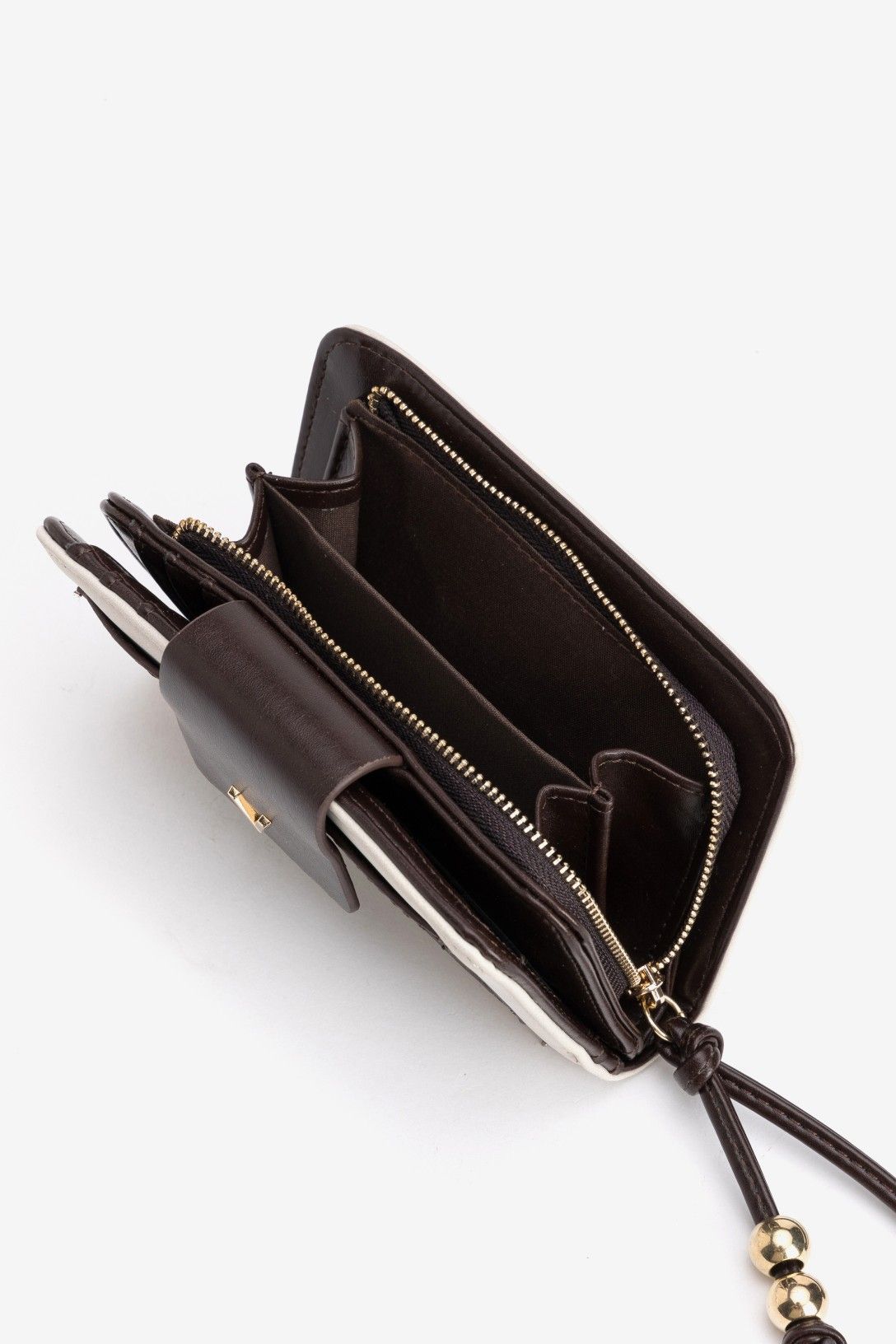 Cartera Nobuk Hielo y Marrón