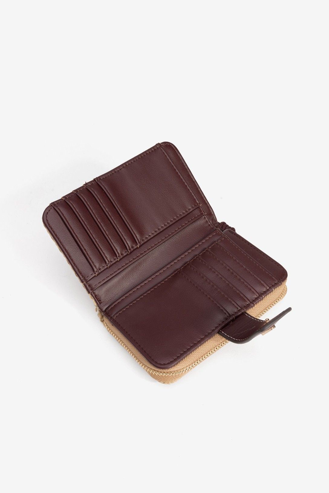 Cartera Rafia Detalle Teja