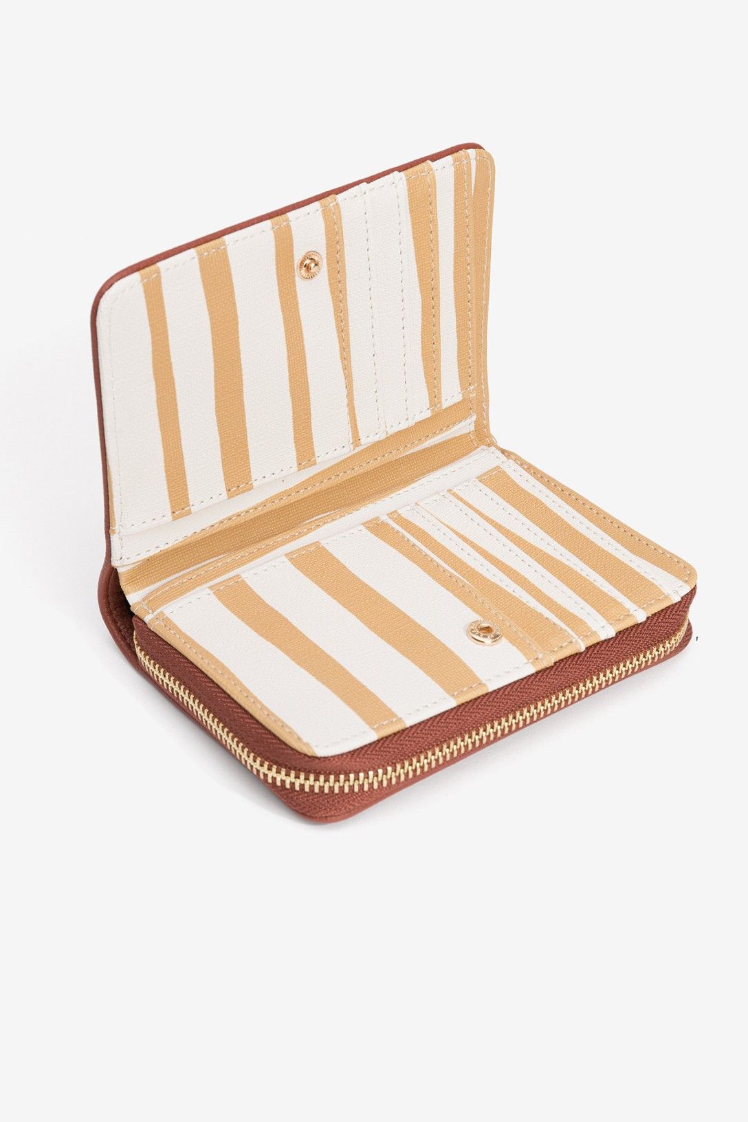 Cartera Rayas Mostaza