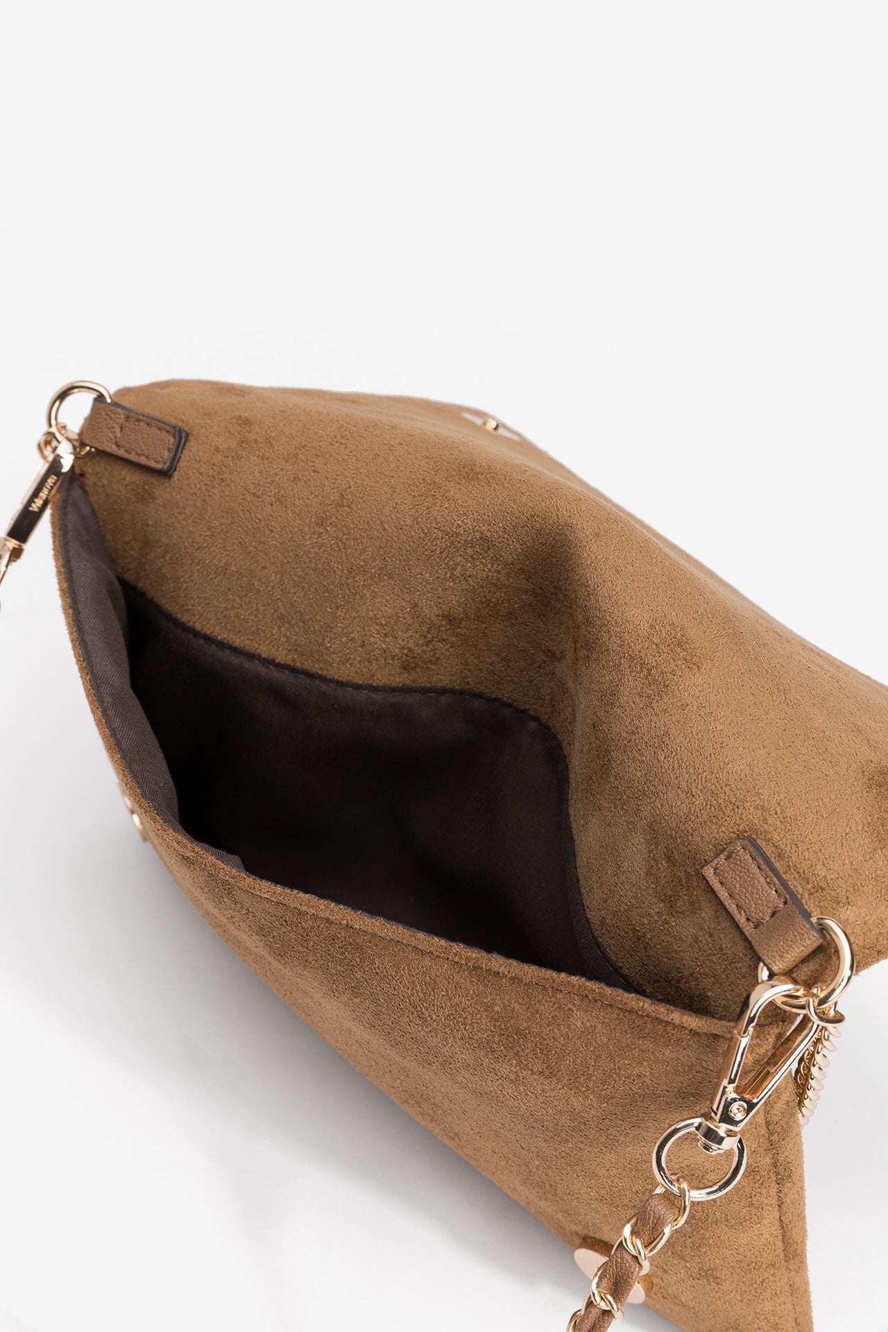 Bolso Rectangular Tachas Serraje