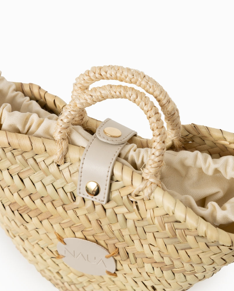 Capazo Rafia Beige