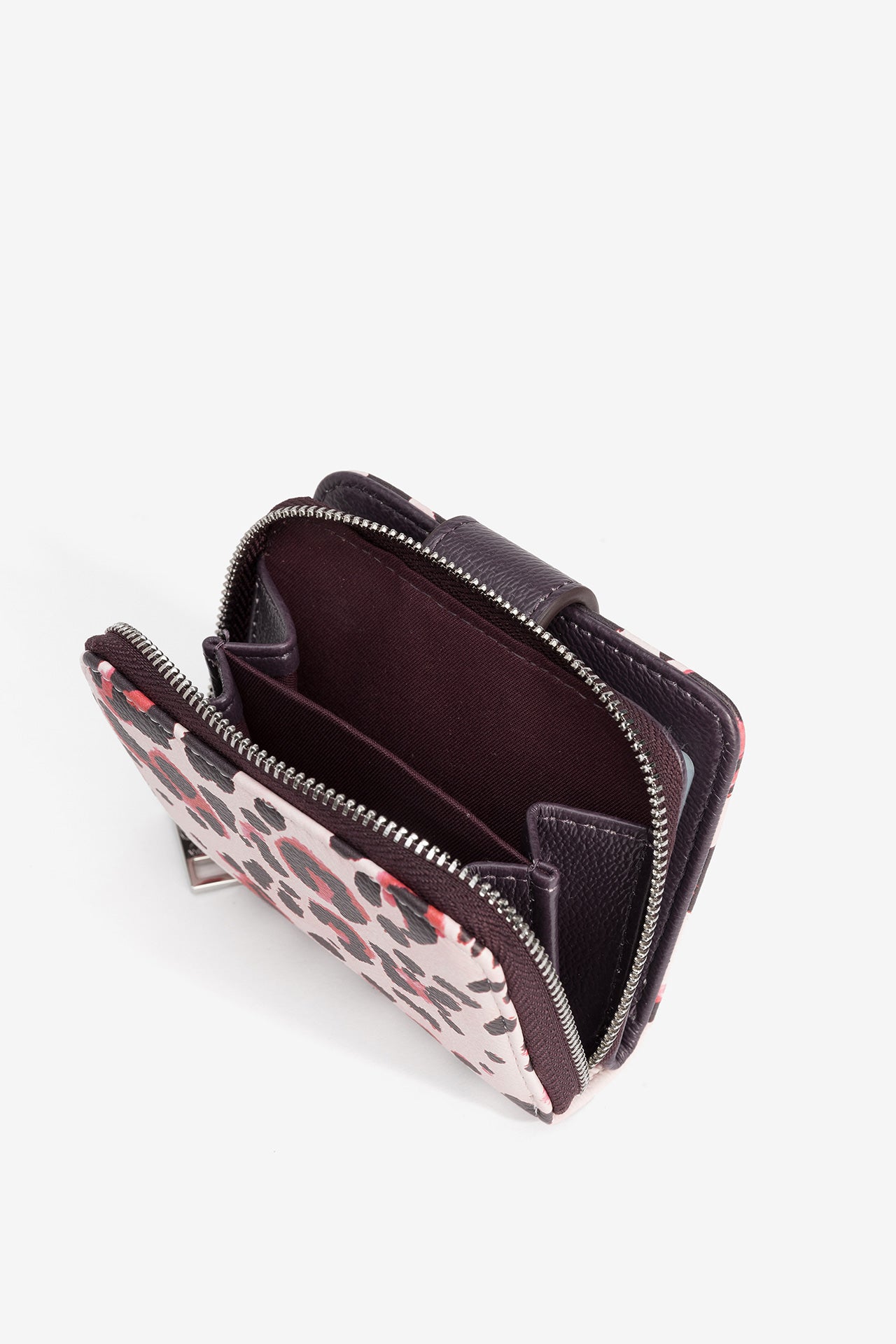 Monedero Mini Morado Animal Print