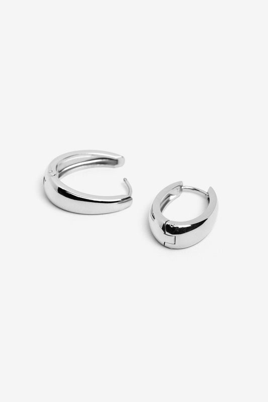 Pendientes Ovalados Plata