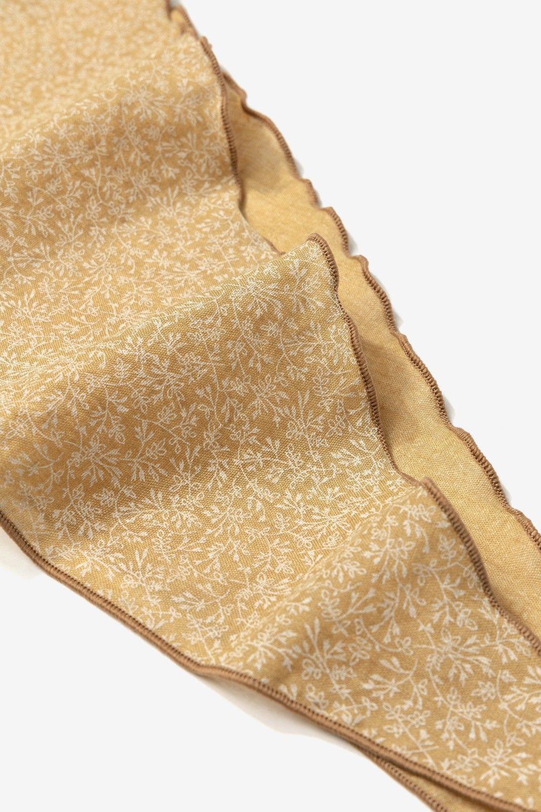 Bandana Mostaza Flor Blanca