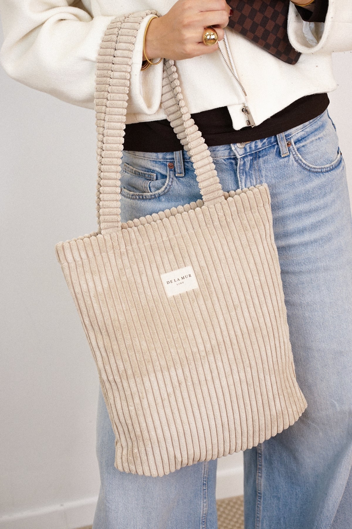 Bolsa Pequeña Cremallera Moka