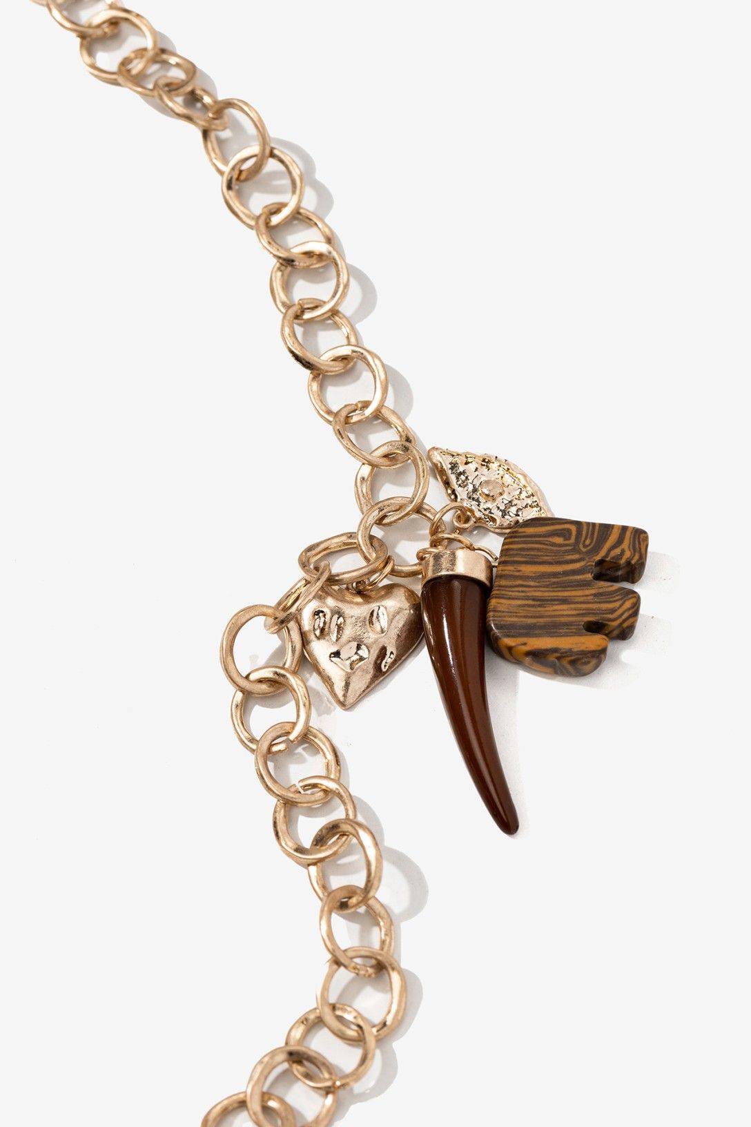 Collar Maxi Largo Elefante Marrón