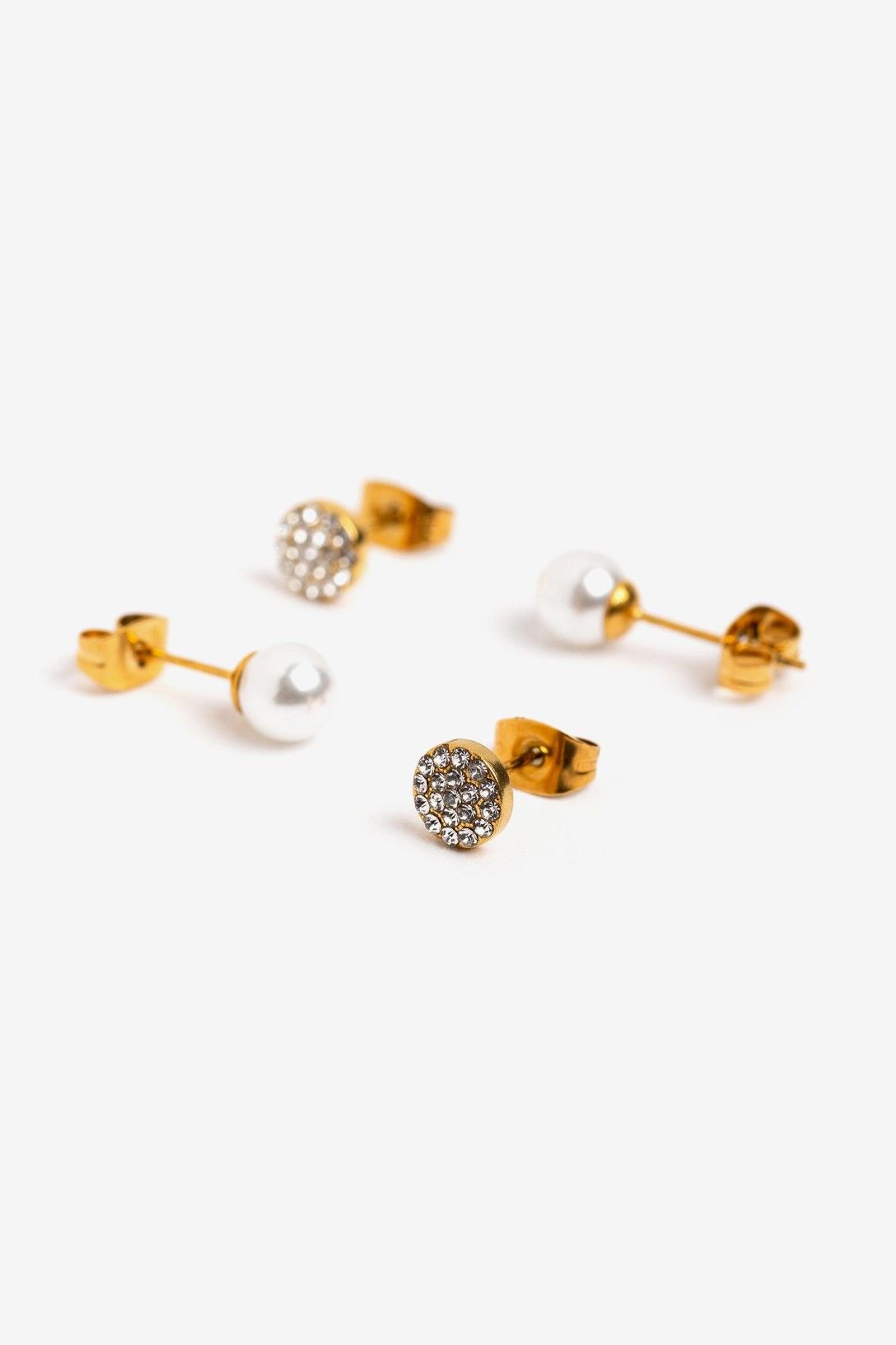 Conjunto Pendientes Mini Brillo