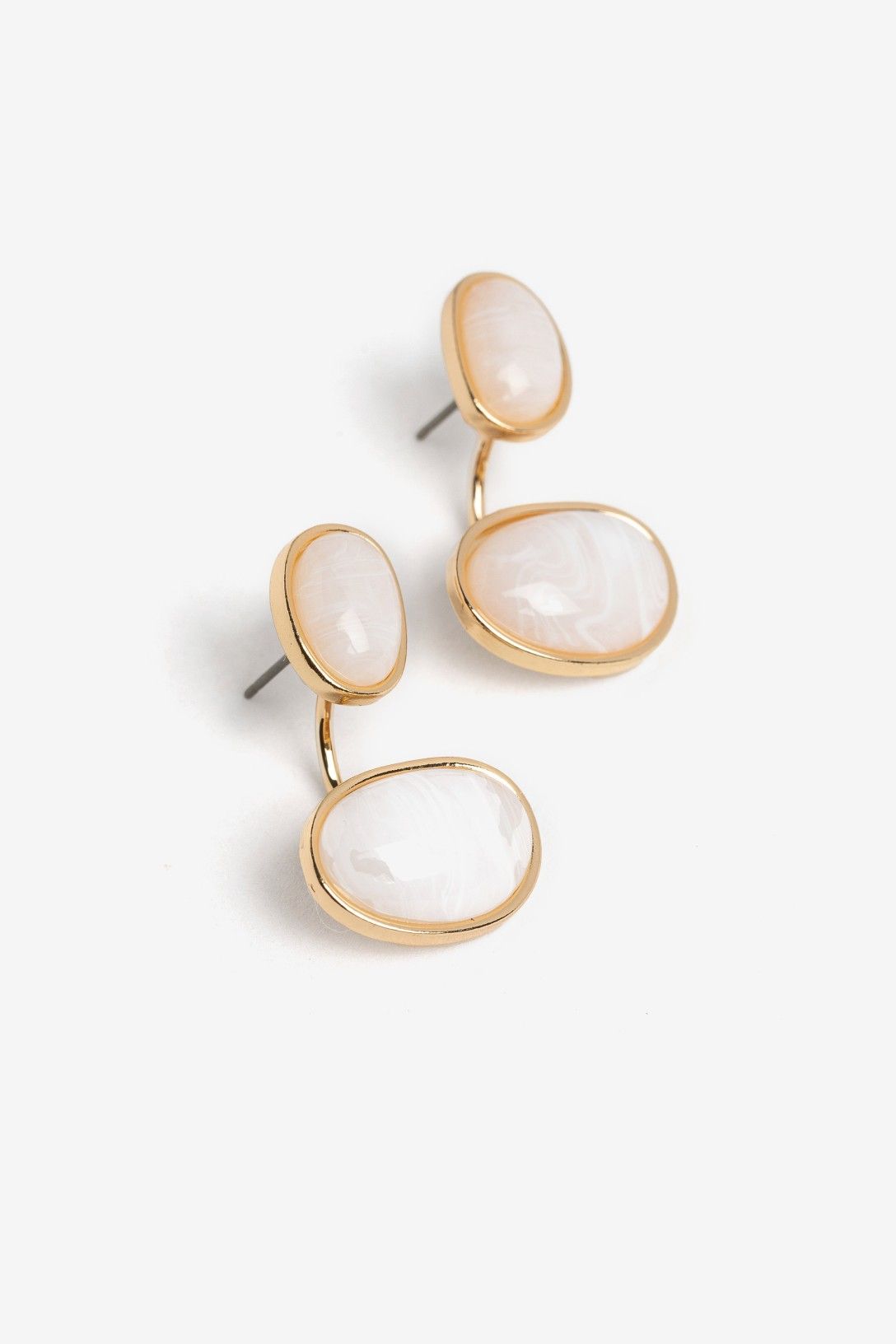 Pendientes Doble Circulo Enganche Trasero
