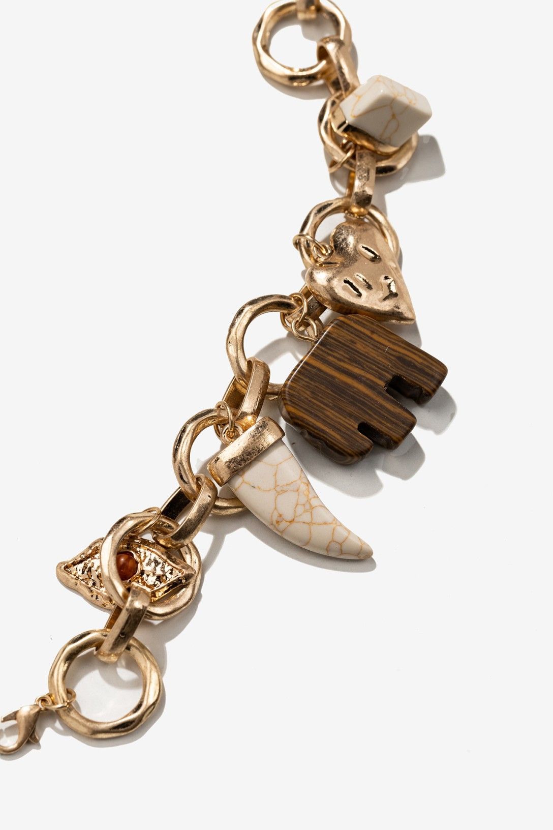 Pulsera Cadena Elefante Marrón
