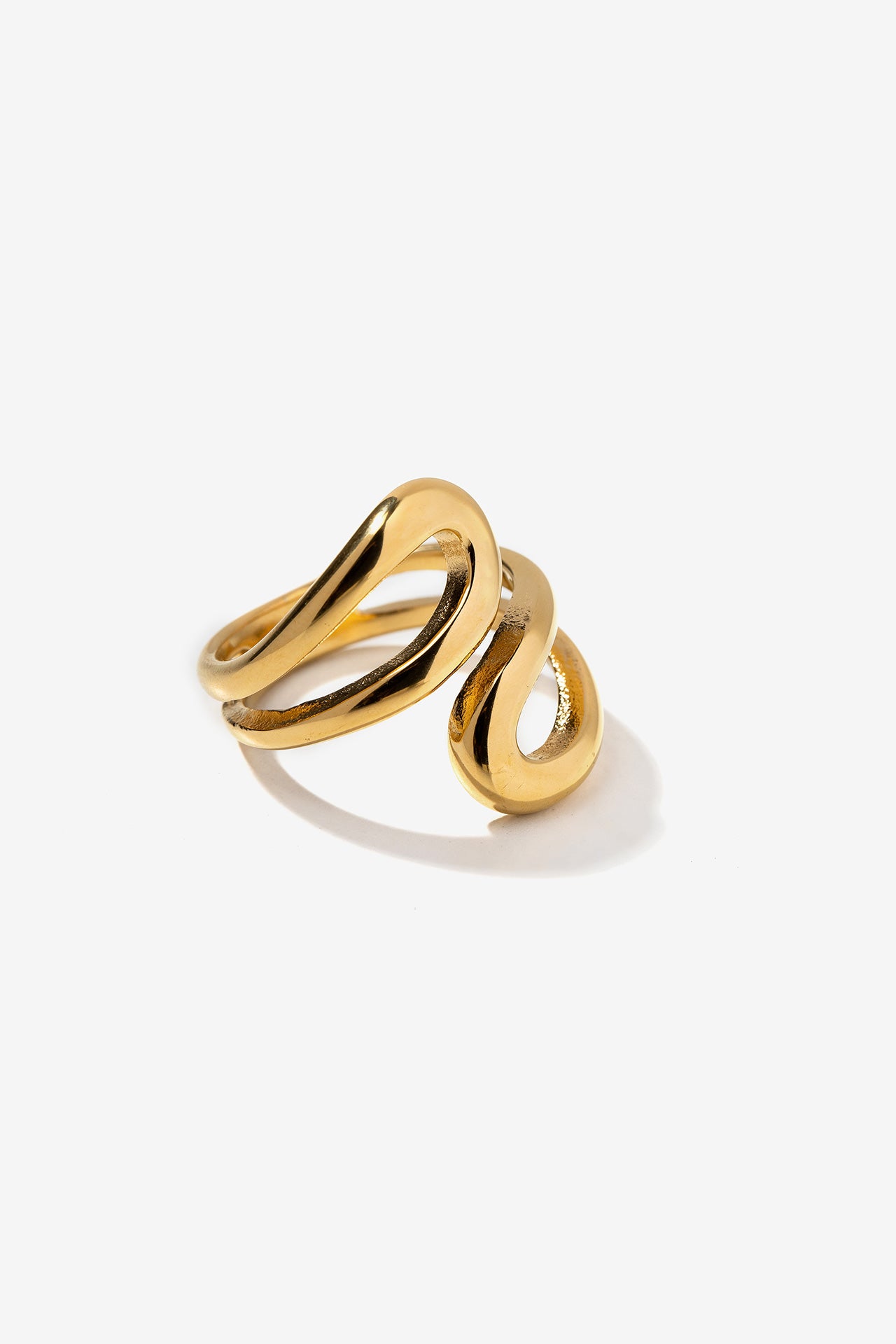 Anillo Ondulado Oro