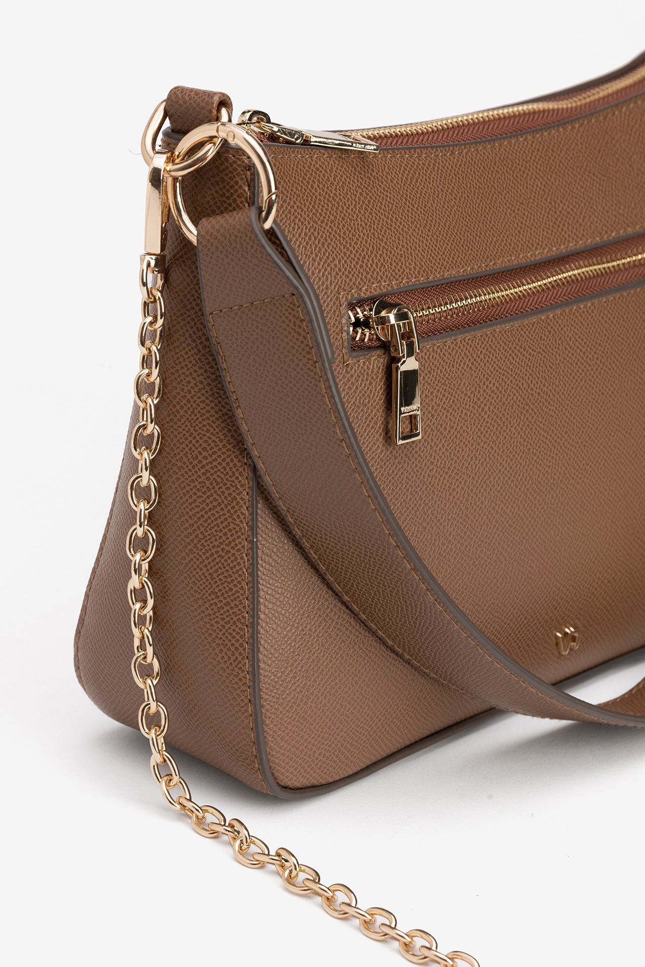 Bolso Bandolera Marrón Liso