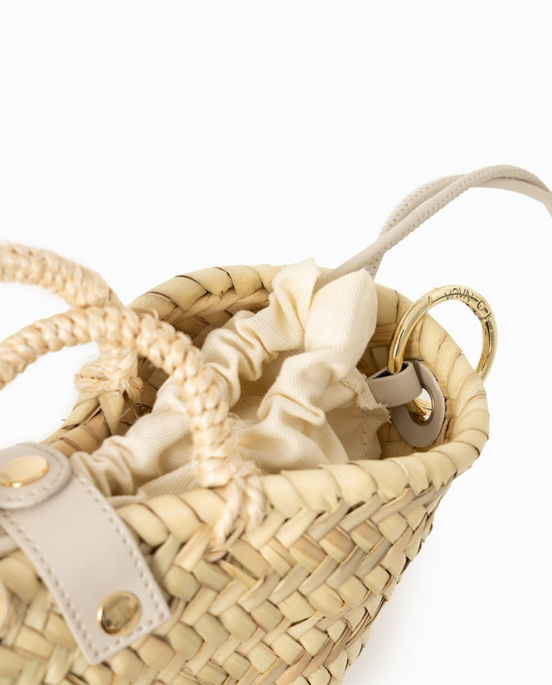 Capazo Rafia Beige