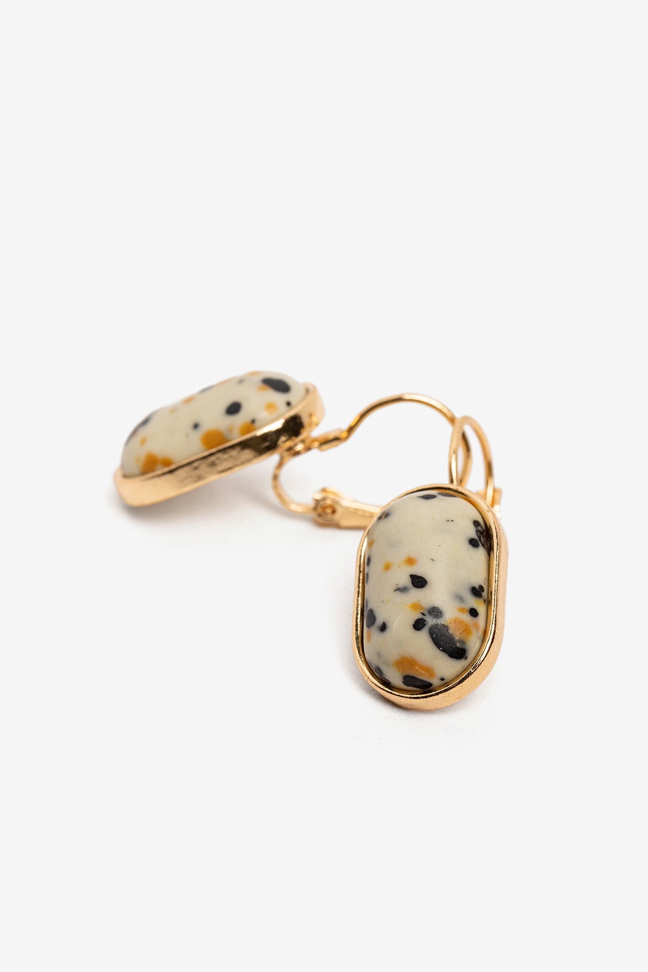 Pendientes Piedra Beige Multicolor