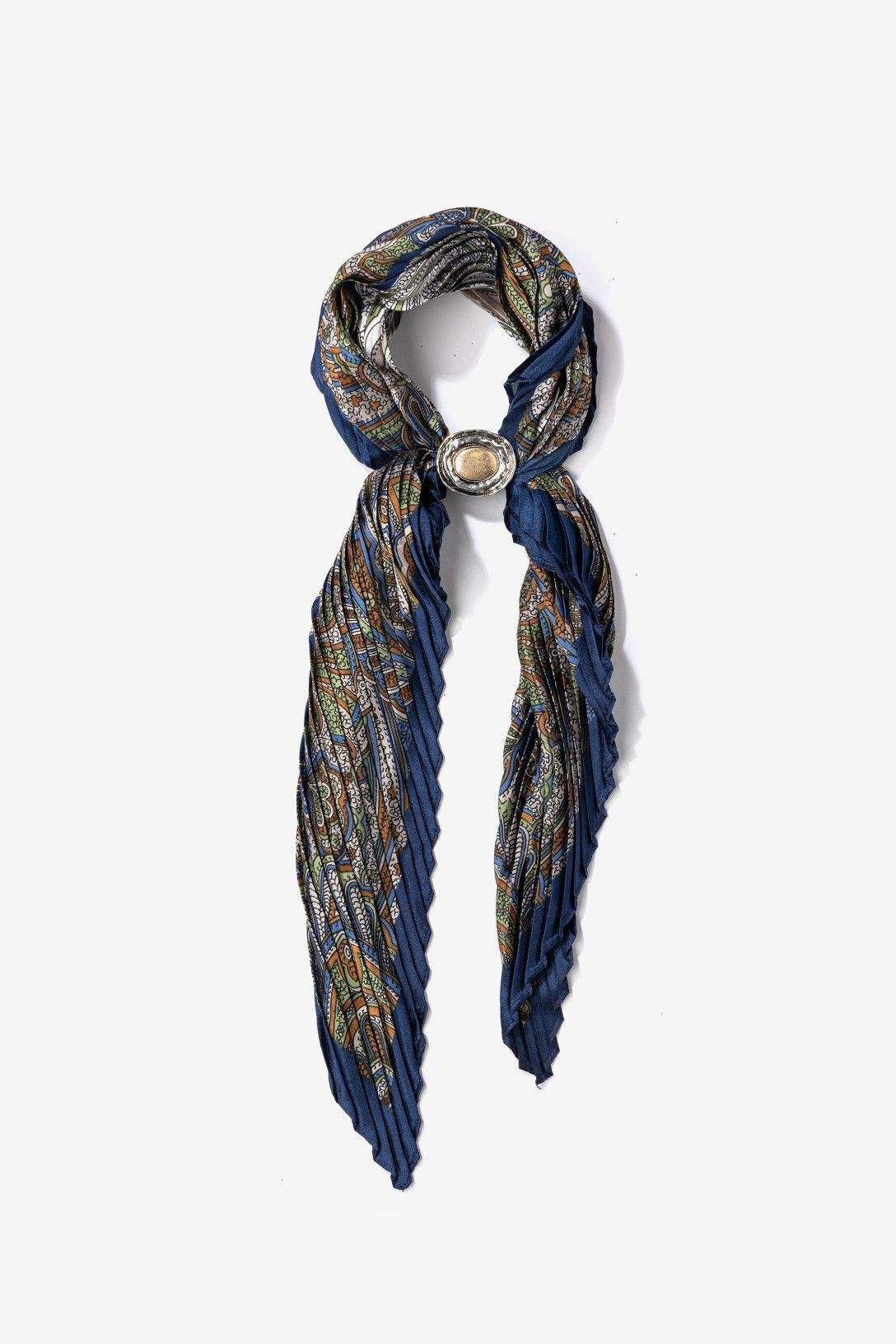 Bandana Lua Estampada Azul
