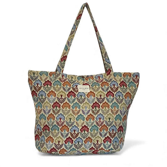 Bolsa Grande Cremallera Flora