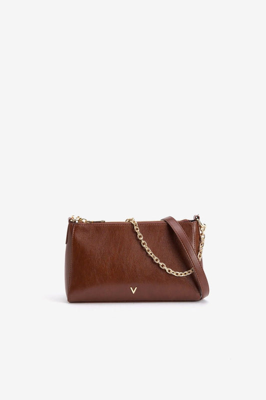 Bolso Bandolera Cadena Dorada Burdeos