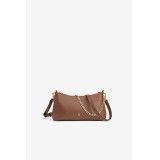 Bolso Bandolera Con Cadena Hombro Marrón Claro