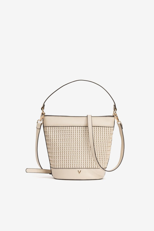 Bolso Bandolera Crema Rafia